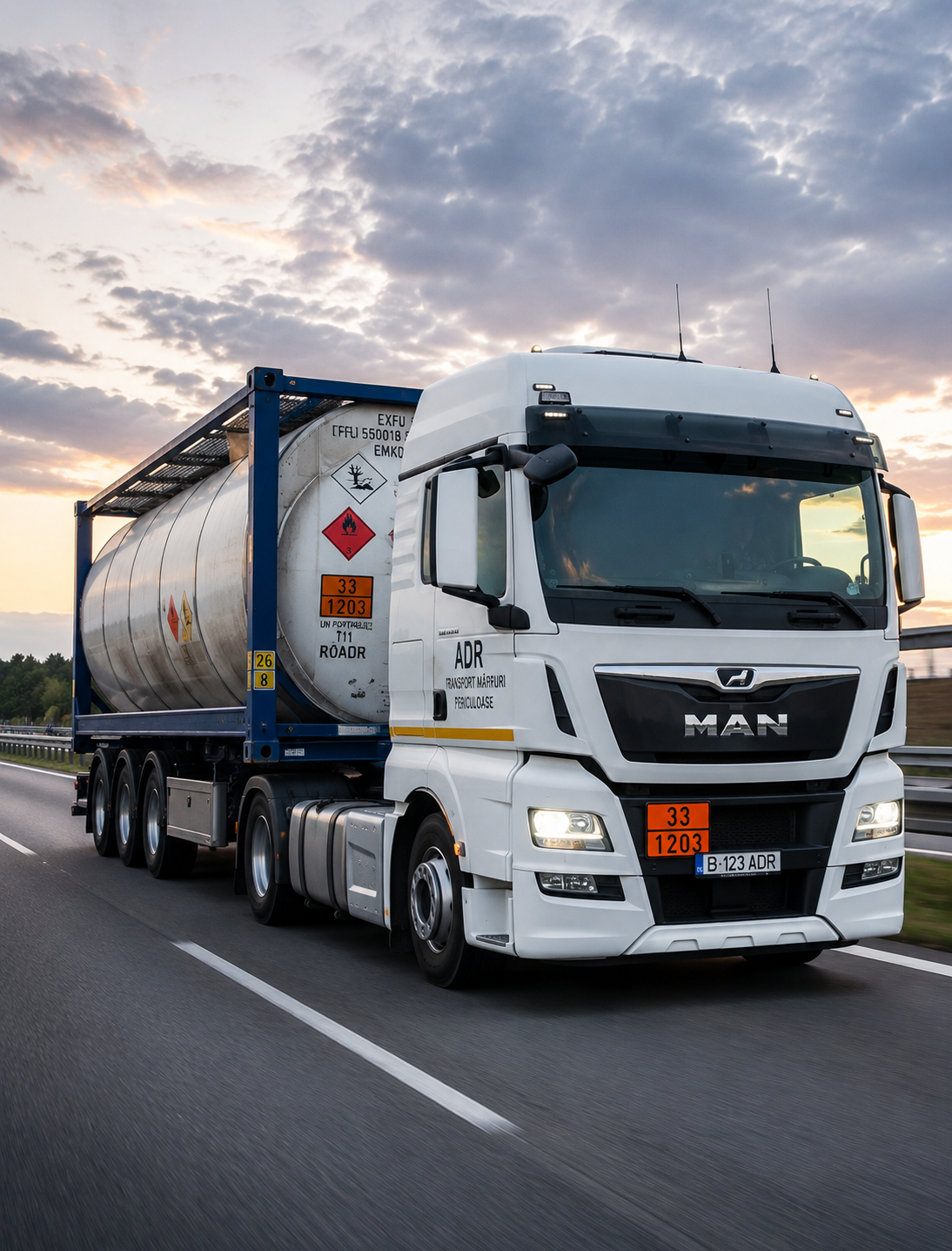 Transport ADR mărfuri periculoase DAIO Logistik Line